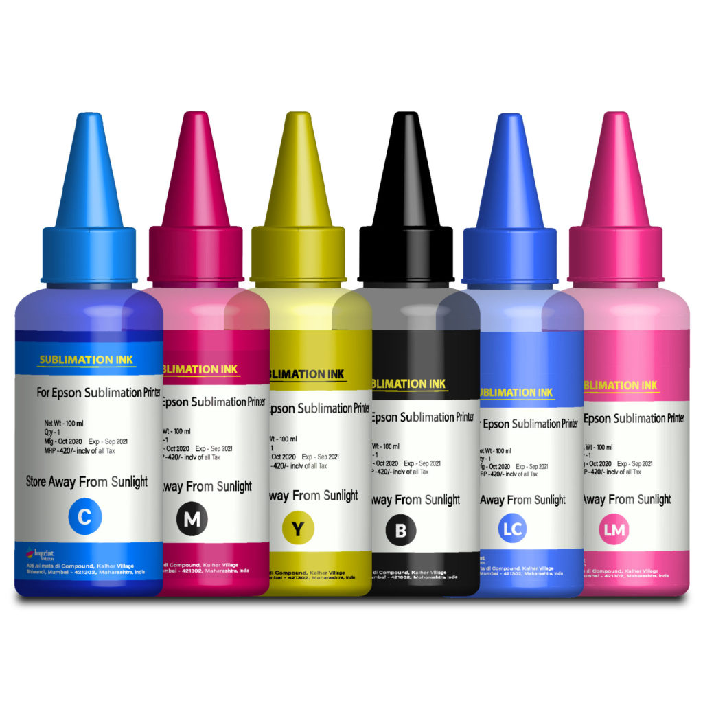 Sublimation Ink - 6 Colors Set IMPRINT SOLUTION