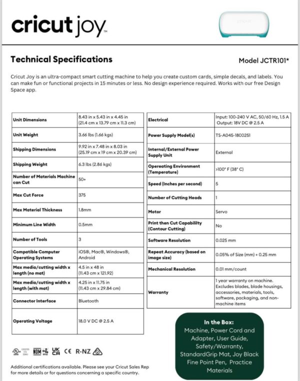 Cricut Compact and Portable DIY Joy Machine for Quick Vinyl, (Cricut Joy Machine) - Image 3